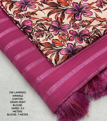 DILKHUSH CREATION Self Design Daily Wear Georgette Saree(Pink)