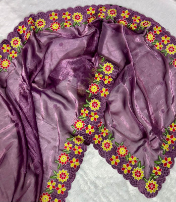 RK Creation Embroidered Berhampuri Pure Silk Saree(Multicolor)