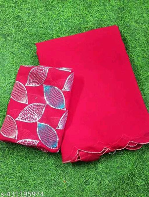 supalee tex Solid/Plain Bollywood Georgette Saree(Pack of 2, Multicolor)