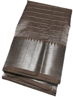 GR Handloom Self Design Bhagalpuri Handloom Art Silk Saree(Pack of 2, Grey)