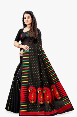 DAS TAXTILES Woven Jamdani Cotton Silk Saree(Multicolor)