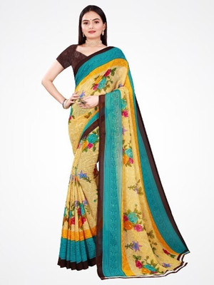 Suali Self Design Bollywood Georgette Saree(Beige)