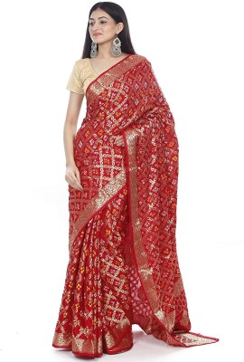 Kavita Creation Self Design Bollywood Art Silk Saree(Red)