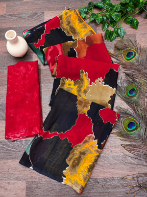 Anand Sarees Printed Daily Wear Georgette Saree(Multicolor)