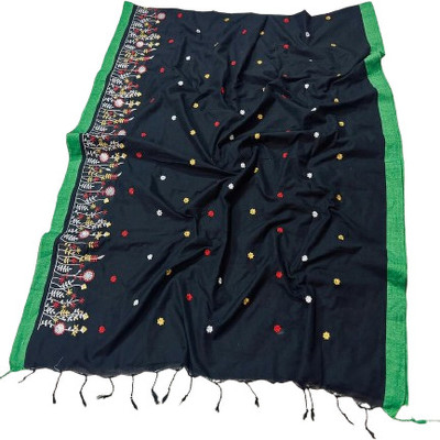 kalpana handloom Self Design Handloom Pure Cotton Saree(Multicolor)