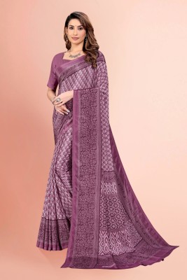 Vimla Printed Daily Wear Tussar Silk Saree(Purple)