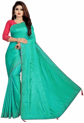 Juhi Collection Self Design Daily Wear Cotton Blend Saree(Light Blue)