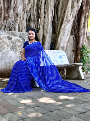 S.R.TEXTILES Self Design Bollywood Georgette Saree(Multicolor)