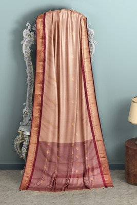 Paithni Woven Mysore Pure Silk Saree(Cream)