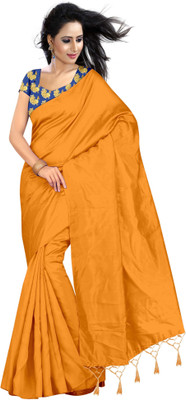 HouseOfCommon Self Design, Solid/Plain Bollywood Art Silk Saree(Multicolor)