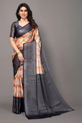 PRANJAL ART Woven Chanderi Brasso Saree(Yellow)