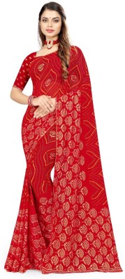 mahalaxmi fab Printed Bollywood Art Silk Saree(Red)