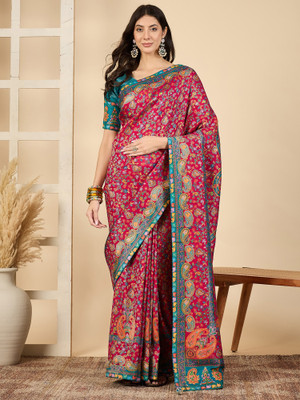 Sareemall Woven Banarasi Viscose Rayon Saree(Multicolor)