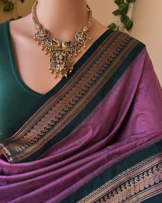 Fashion Club Collection Woven, Self Design Bollywood Cotton Silk Saree(Pink)