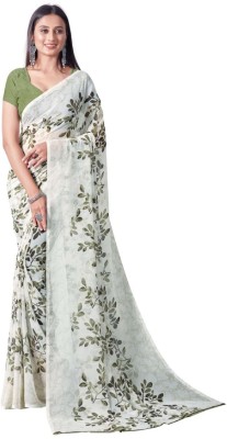 pal fashion Printed Bollywood Georgette Saree(Green)