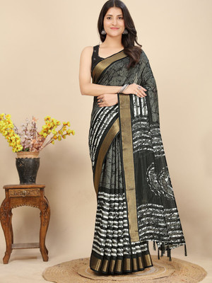 HouseOfCommon Dyed Handloom Art Silk Saree(Grey)