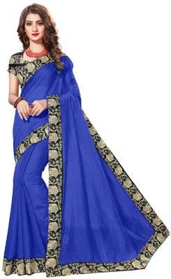 RAJESHWAR FASHION Self Design Chanderi Cotton Blend Saree(Multicolor)