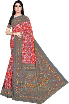 Pemal Designer Embellished Bollywood Silk Blend Saree(Beige)