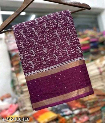 Adiyogi Enterprise Embellished Bollywood Silk Blend Saree(Red)