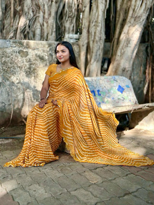 S.R.TEXTILES Self Design Bollywood Georgette Saree(Multicolor)