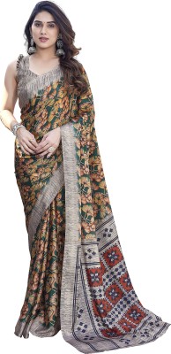 Priyashi Printed Bollywood Tussar Silk Saree(Green)