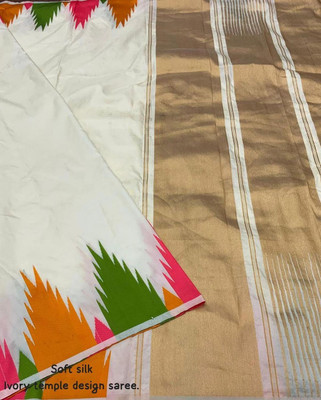 JAIMIT FASHION Self Design Banarasi Art Silk Saree(White)