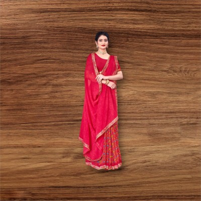 VEERPAL CREATION Striped Daily Wear Georgette Saree(Multicolor)