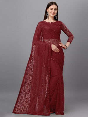 Saadhvi Digital Print Daily Wear Georgette Saree(Maroon)