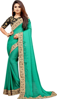 YASHVI Embroidered Bollywood Chiffon Saree(Light Green)