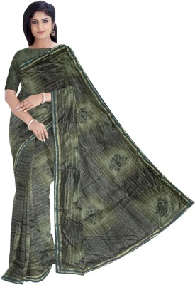 Clothigen Digital Print, Embellished Daily Wear Satin, Silk Blend Saree(Multicolor)