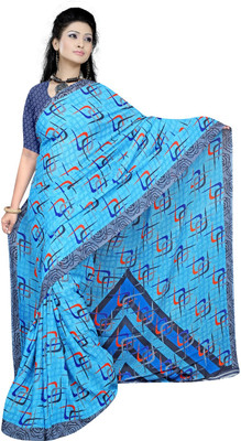 nirmal creation Printed Daily Wear Georgette Saree(Multicolor)