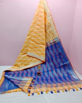 Srii handloom creation Dyed Bhagalpuri Cotton Silk Saree(Multicolor)