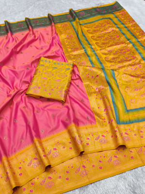 Spetila Pure Silk Self Design Multi-purpose Fabric