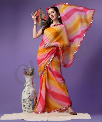 Clemira Embellished Bollywood Georgette Saree(Multicolor)