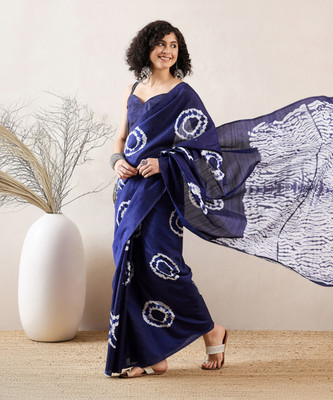 Divastri Printed Bollywood Silk Blend Saree(Purple)