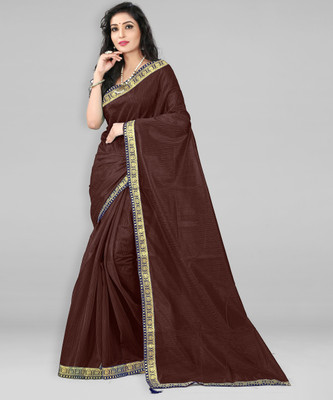 Divastri Self Design Bollywood Art Silk Saree(Brown)