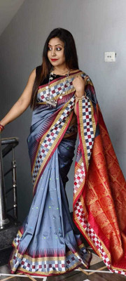 Laxmipati sarees Woven Bollywood Chiffon Saree(Grey)