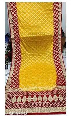 Yogeshoney Woven Bandhani Art Silk Saree(Multicolor)
