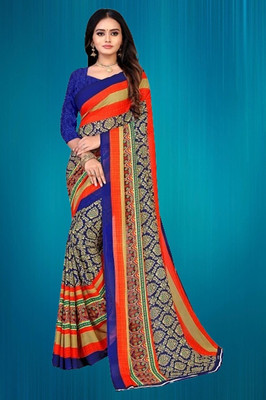 AMAP Printed Daily Wear Georgette Saree(Multicolor)