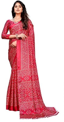 Deepakelectron Self Design Daily Wear Cotton Blend Saree(Pink)