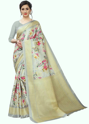 Vimalnath Synthetics Printed Daily Wear Art Silk Saree(Green)