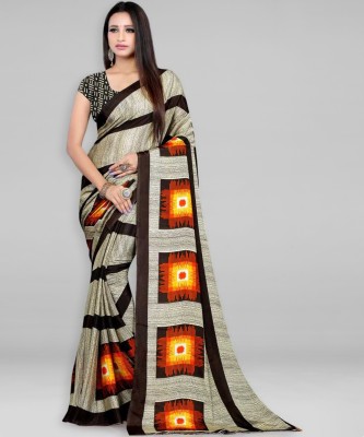 Leelavati Printed Daily Wear Georgette Saree(Beige)