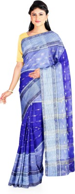 DAS TEXTILES Woven Tant Pure Cotton Saree(Blue)