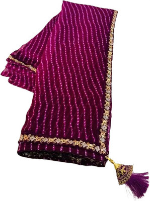 Metro Textiles Printed Berhampuri Georgette Saree(Yellow)