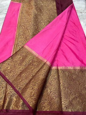 MT textiles Woven Handloom Pure Silk Saree(Multicolor)