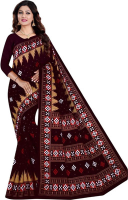 kalyani nx Printed Sambalpuri Pure Cotton Saree(Multicolor)