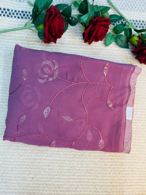 Pallu Patola Printed Banarasi Pure Silk Saree(Purple)