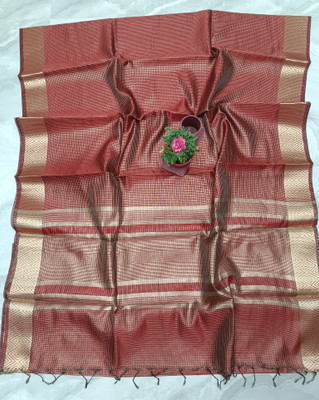 Akram Textiles Hub Woven Banarasi Tissue, Art Silk Saree(Maroon)