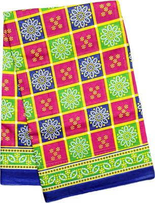 SARITA SAREES Printed Bandhani Pure Cotton Saree(Pink)