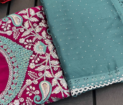 Ethina Fashion Embellished Bollywood Chiffon Saree(Multicolor)